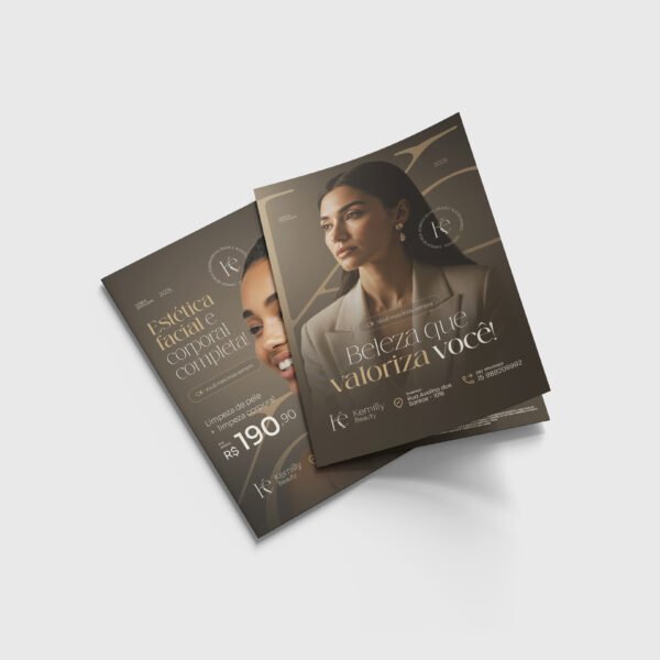 Folder personalizado com dobra