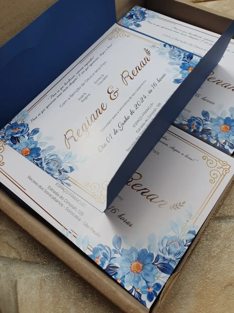 Convite de casamento personalizado