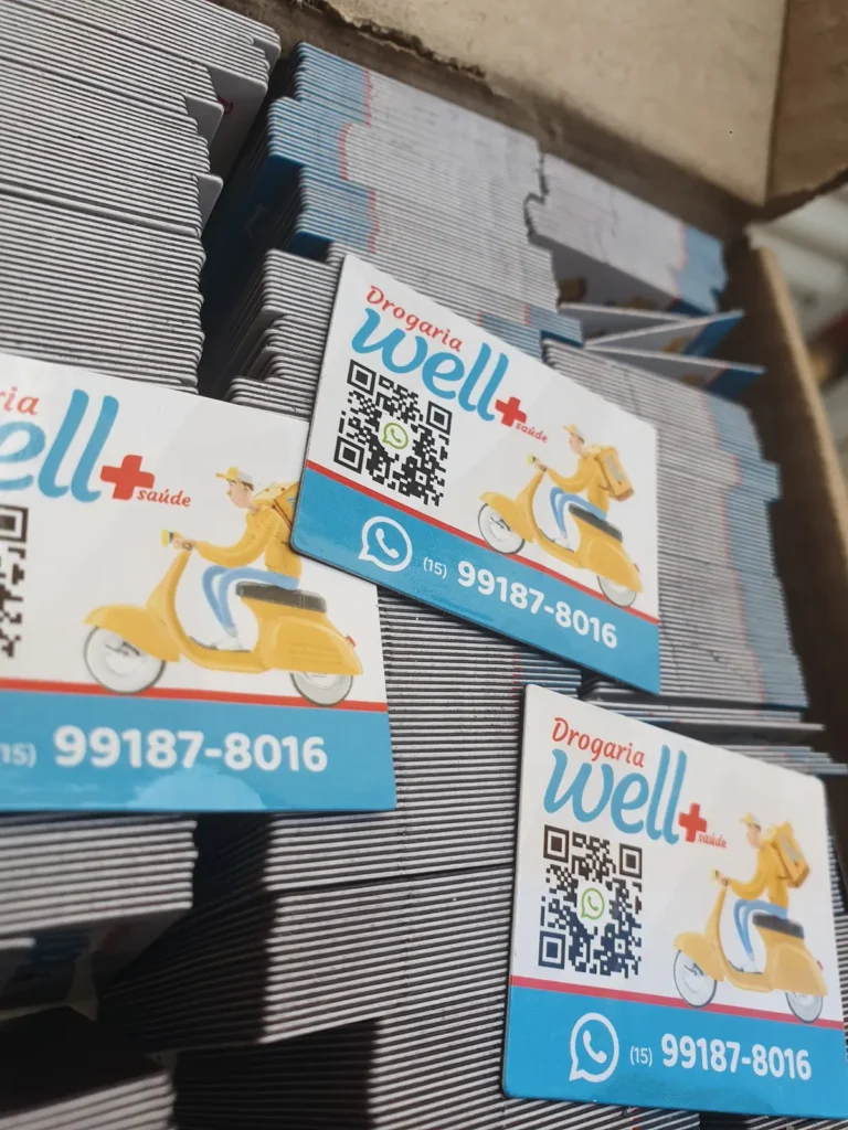 Ímã de geladeira personalizado para farmácia e drogaria.