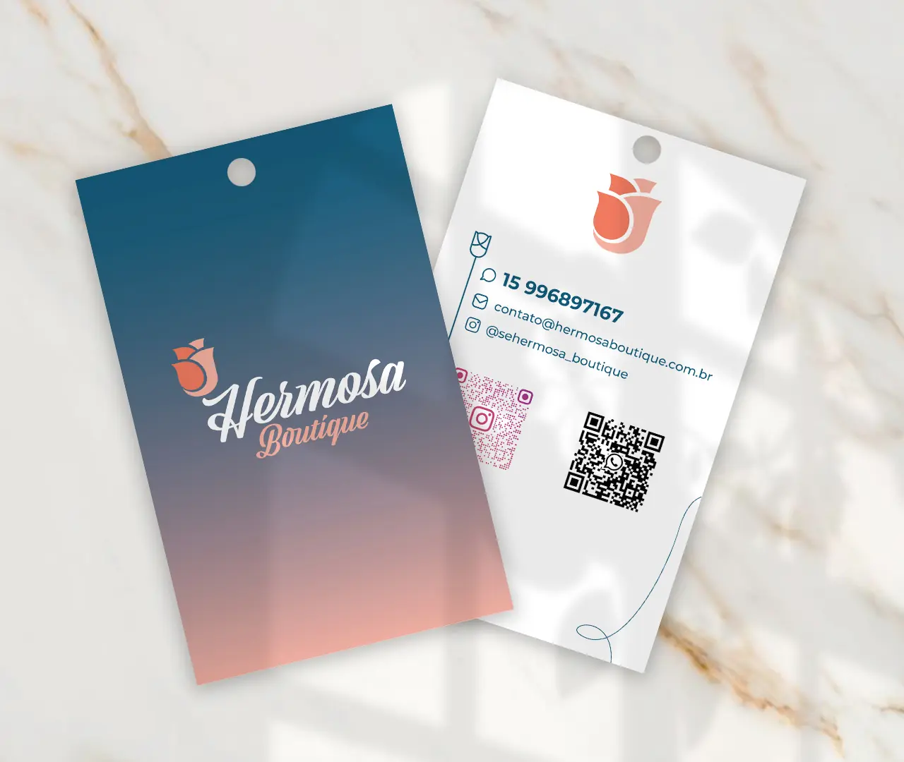 Tag personalizada para loja de roupas